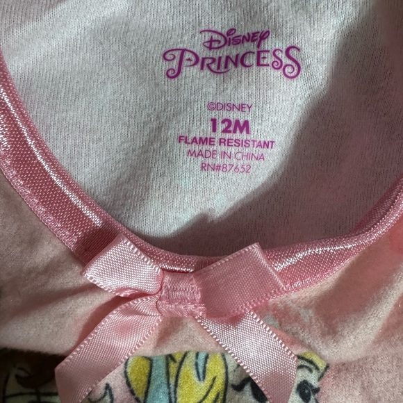 DISNEY | Disney Princess Flannel Pajamas Nightgown k191 - Picture 3 of 3